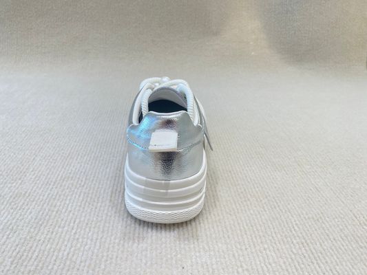 Pearl Flower Womens Leather Casual Shoes Breathable Soft And Heightening