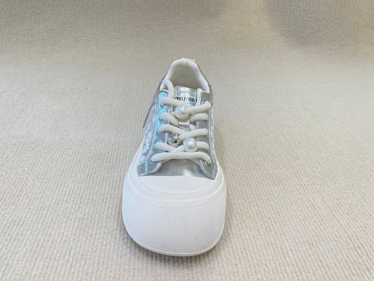 Pearl Flower Womens Leather Casual Shoes Breathable Soft And Heightening