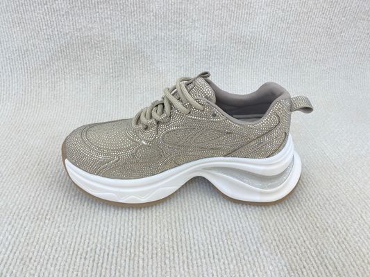 패션 고급 스포츠 신발 블링 라인 스톤